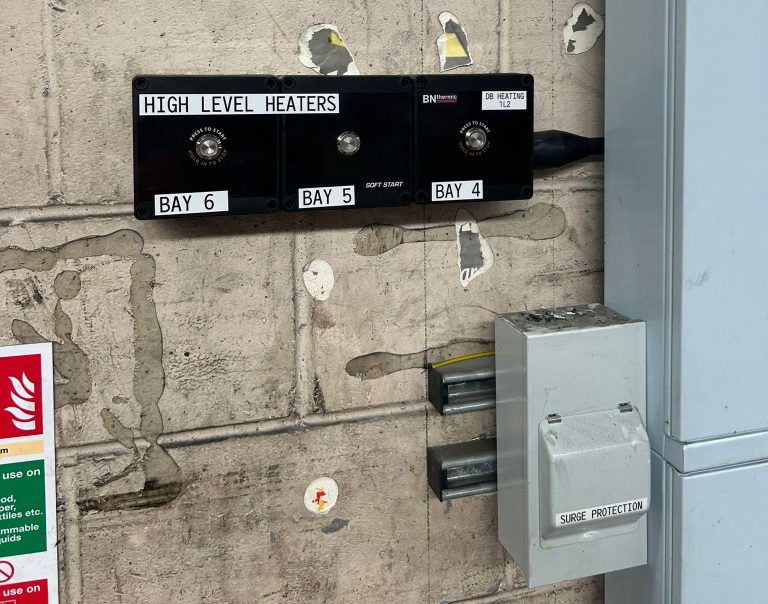 A new 250A distribution board and power supplies for heating controls at Metroline Edgware