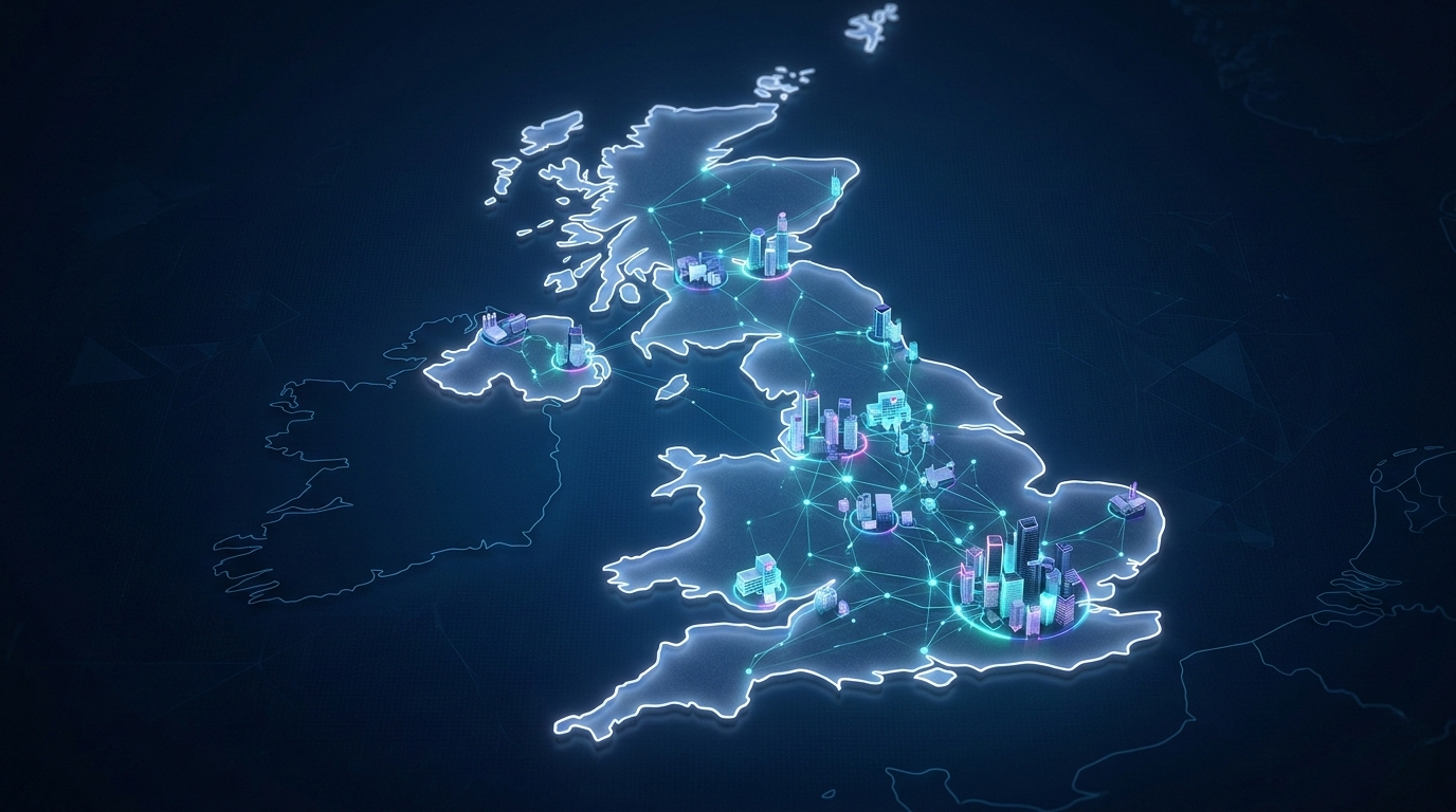 UK map to show the coverage of nationwide facilities services