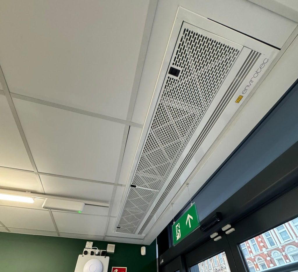 Commercial mechanical & electrical design and installation at Waitrose Muswell Hill – new overdoor heater