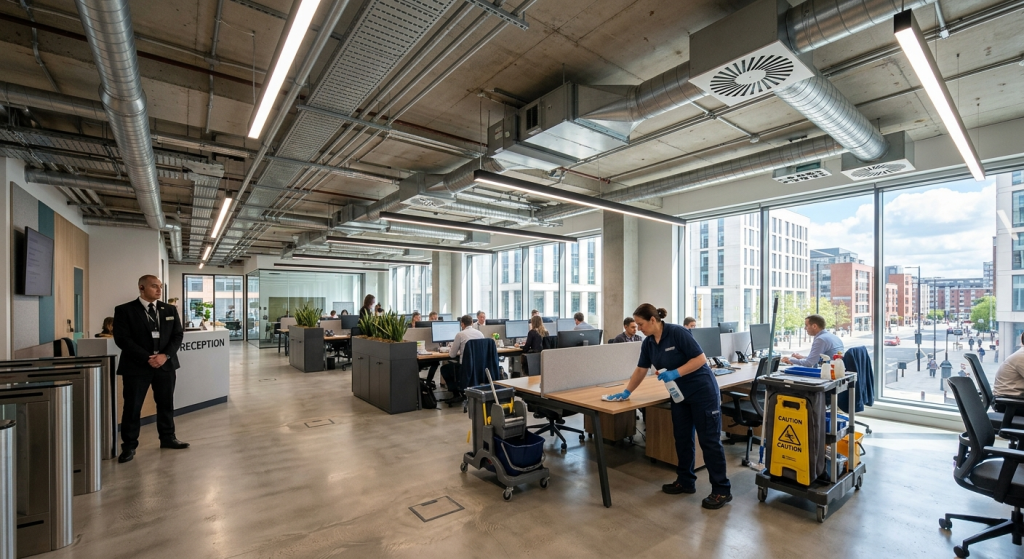 office building which showing both Hard FM and Soft FM